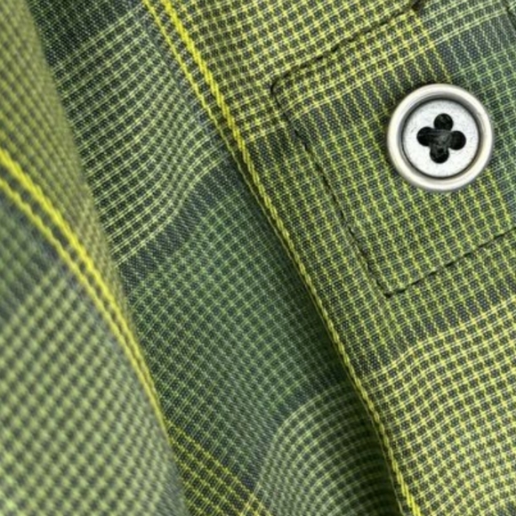 PrAna plaid button down shirt sz xl - Picture 10 of 13